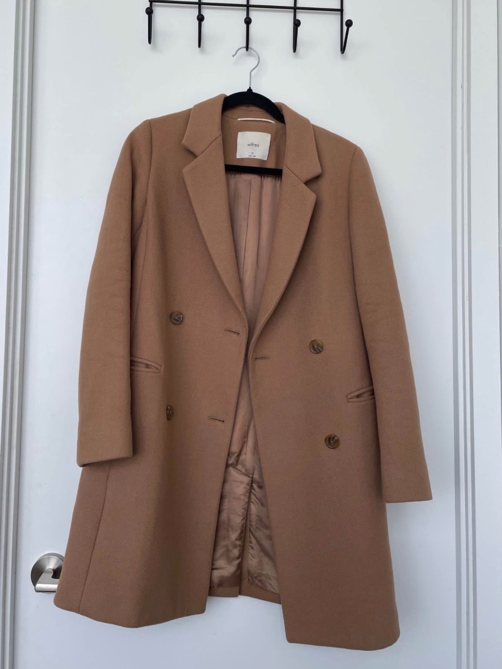 Wilfred Classic Camel Wool Coat (Harrington)